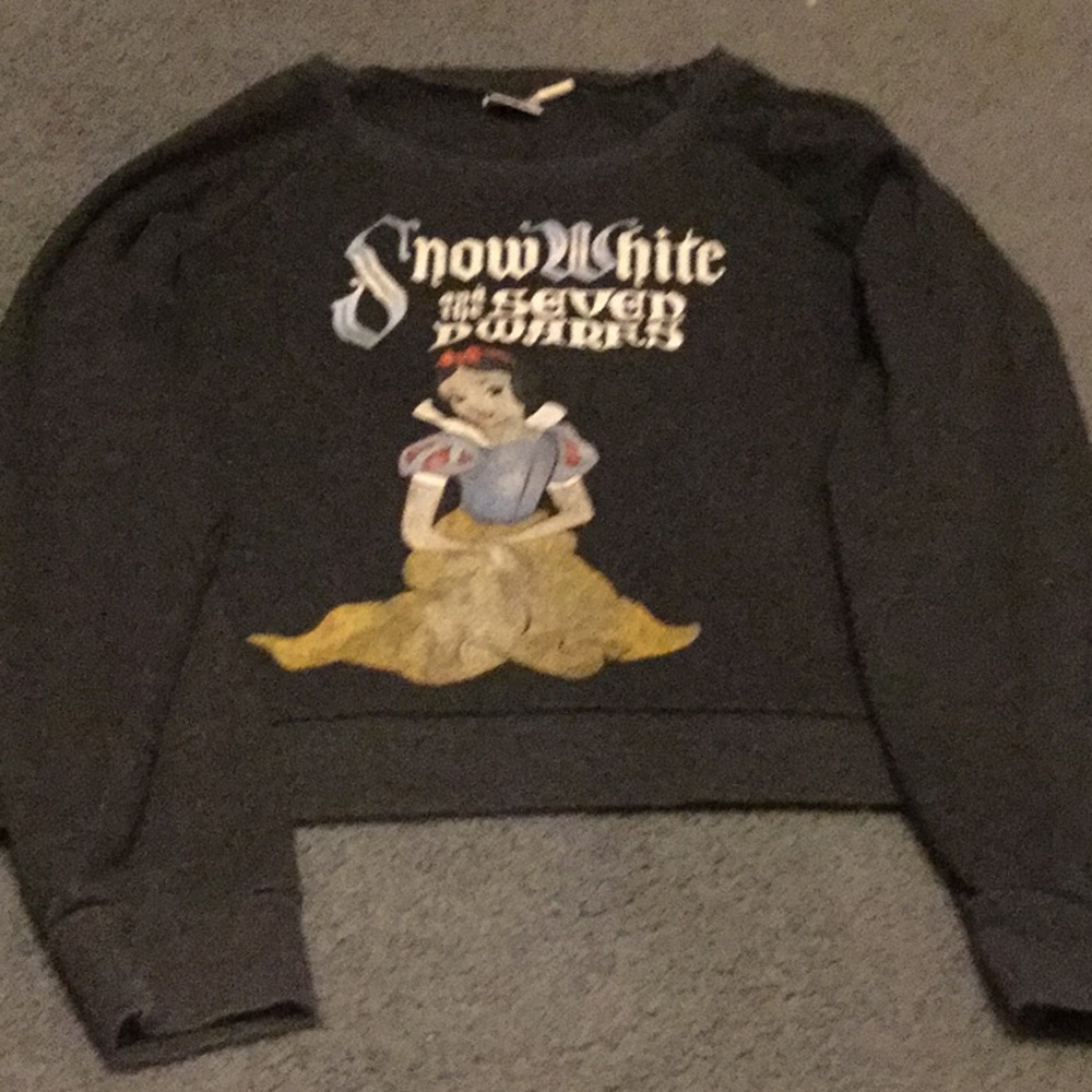 Disney long sleeved crop top sweatshirt